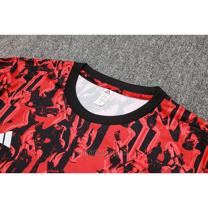 Chandal del Manchester United Manga Corta 2023-2024 Rojo - Pantalon Corto
